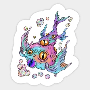 Bubble Gum Fish Sticker